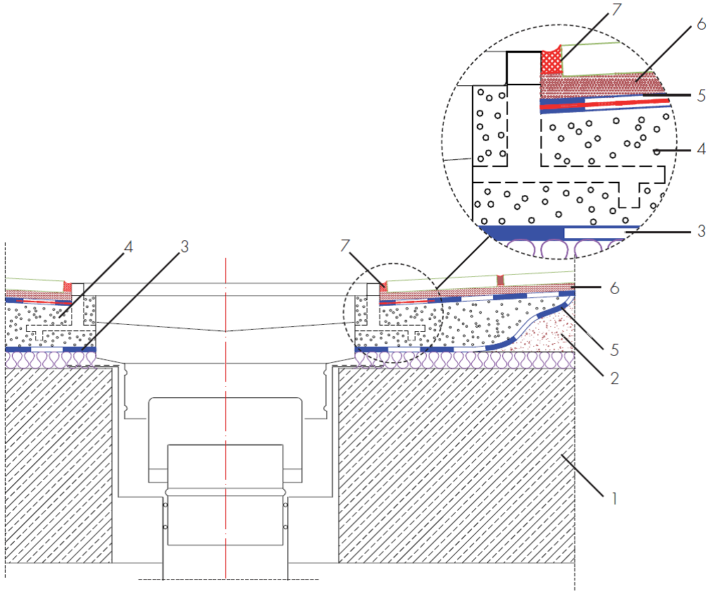 3.410.5 Utěsnění podlahové vpusti