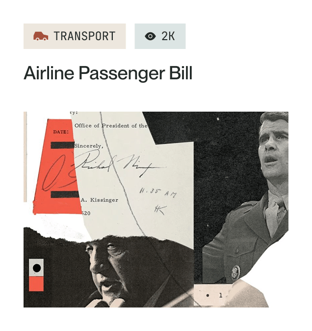 Card showcasing a share-able policy act.