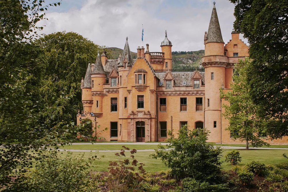 Aldourie Castle on the shores of Loch Ness, Scotland