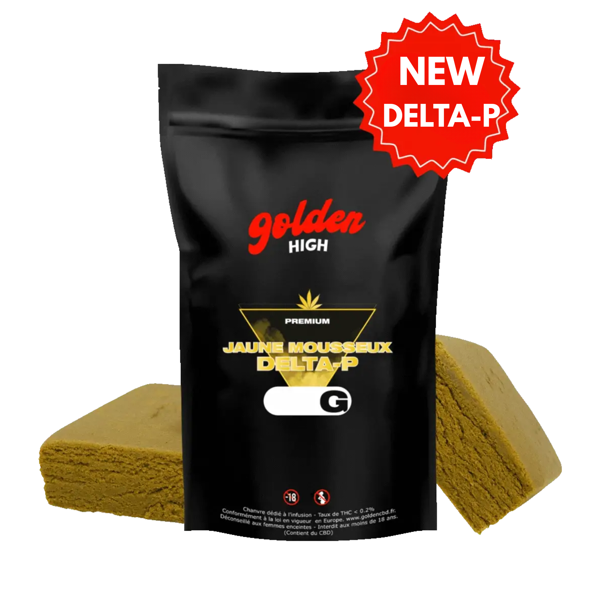 Jaune Mousseux Delta-P Nouvelle Formule – Résine CBD Premium 30%