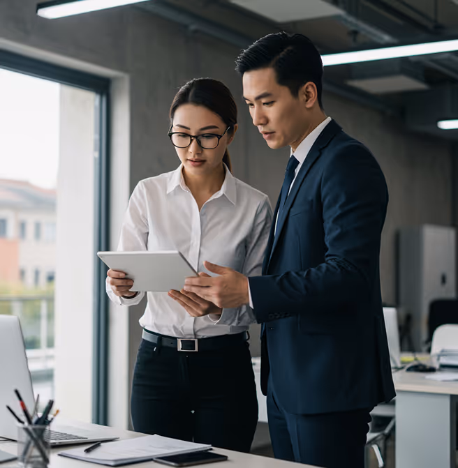 Professional woman at laptop representing AI Workflow Integration services