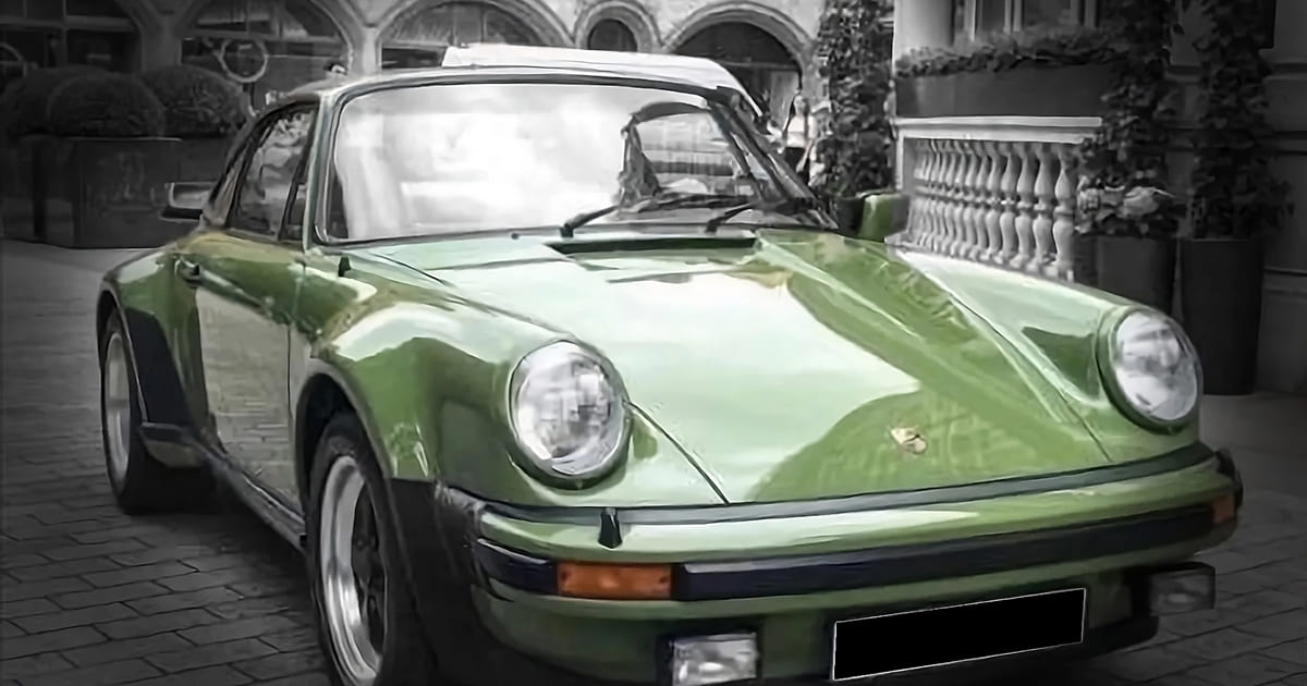 PORSCHE 930 Turbo 黄緑 KADO NO.3 日本製 PORSCHE 930 Turbo 黄緑 KADO NO.3 日本製 PORSCHE 930 Turbo 黄緑 KADO