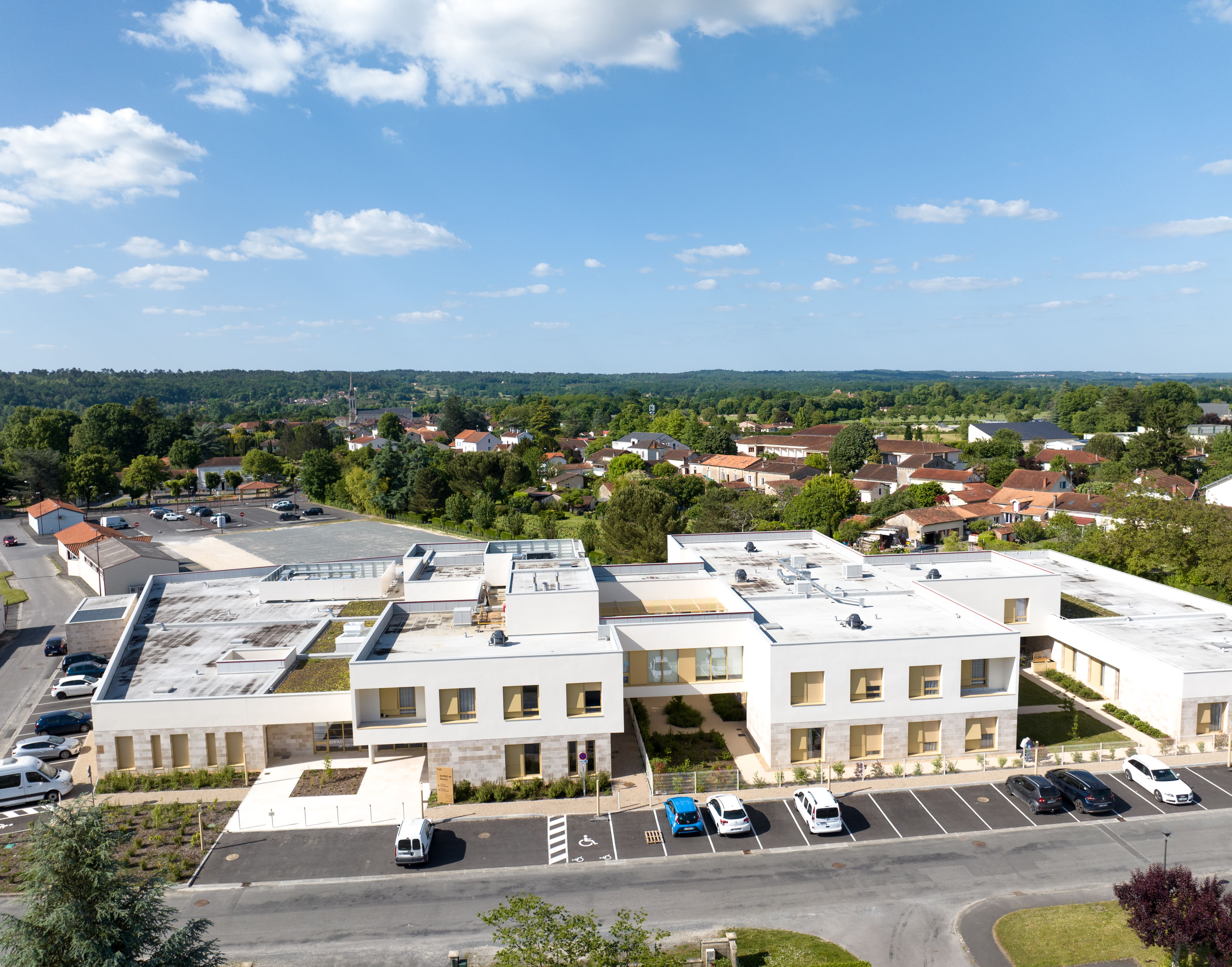 Vue de l'EHPAD de Neuvic, INTECH, BET TCE, cuisine et SSI