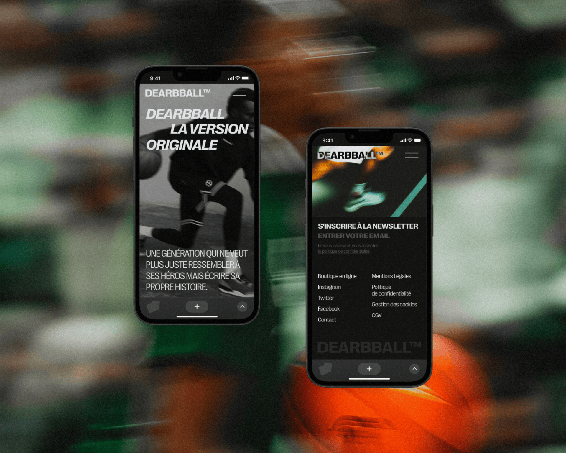 ecran mobile dearbball