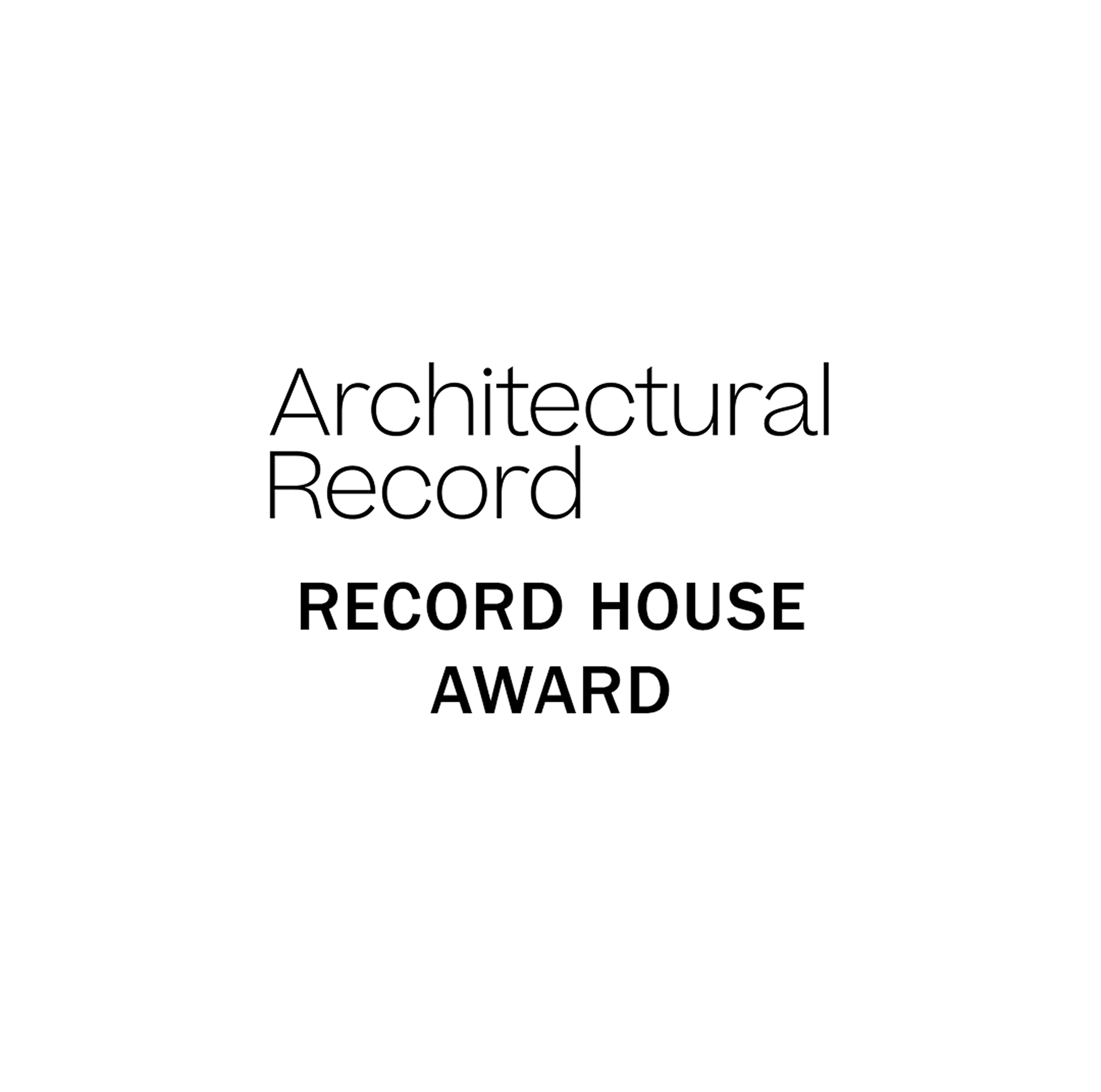 Architectural Record - Record House Award