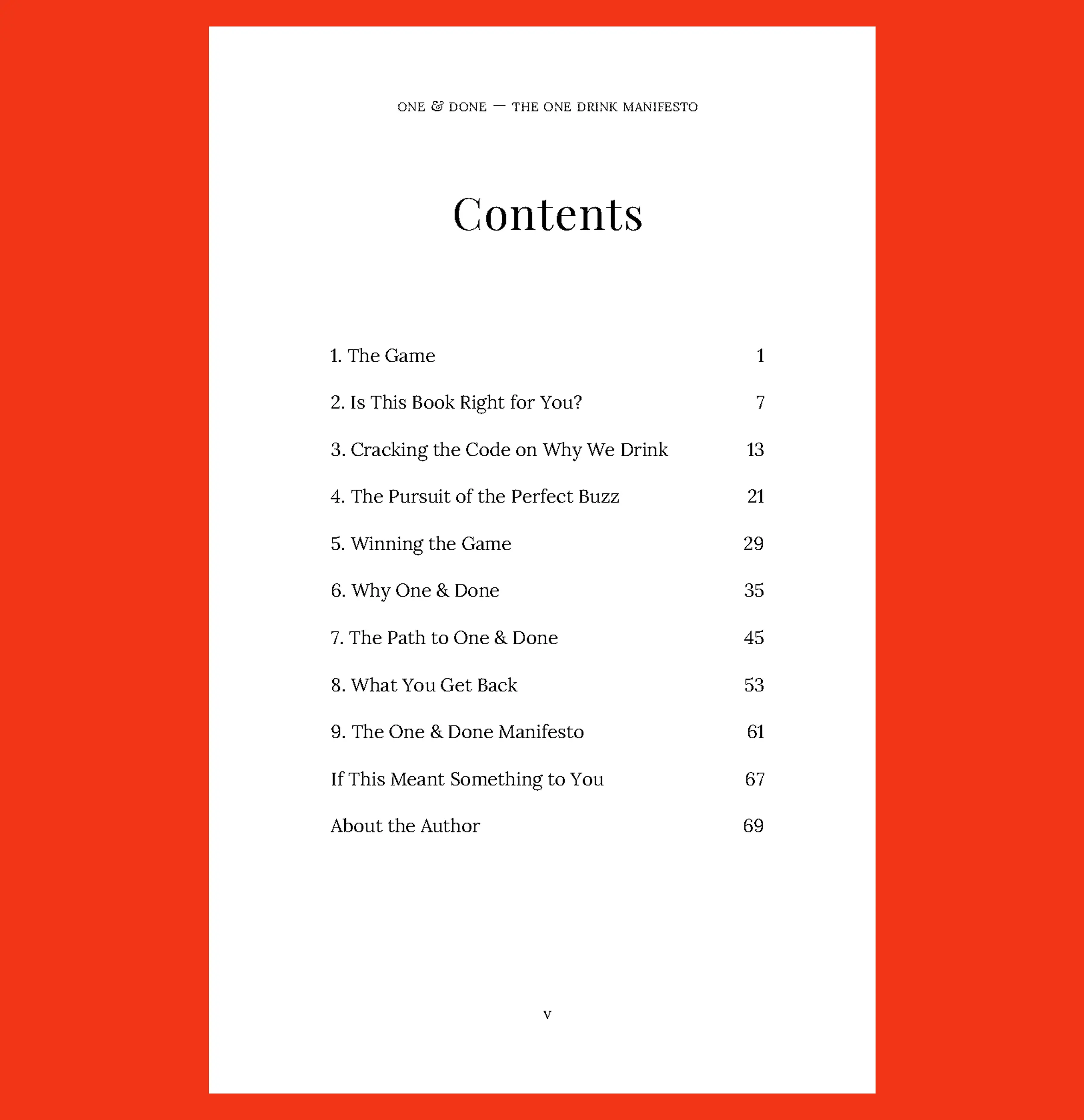 Book Table of Contents