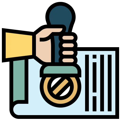 Icône d’extrait Kbis, document officiel pouvant être usurpé dans les fraudes aux sociétés.