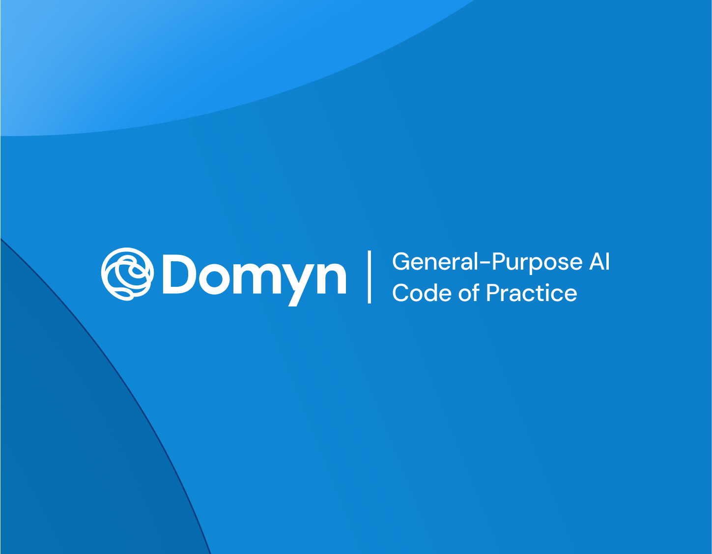 Domyn and GPAI logos on blue background