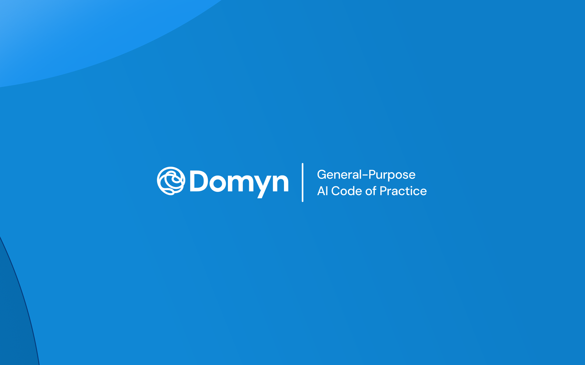 Domyn and GPAI logos on blue background