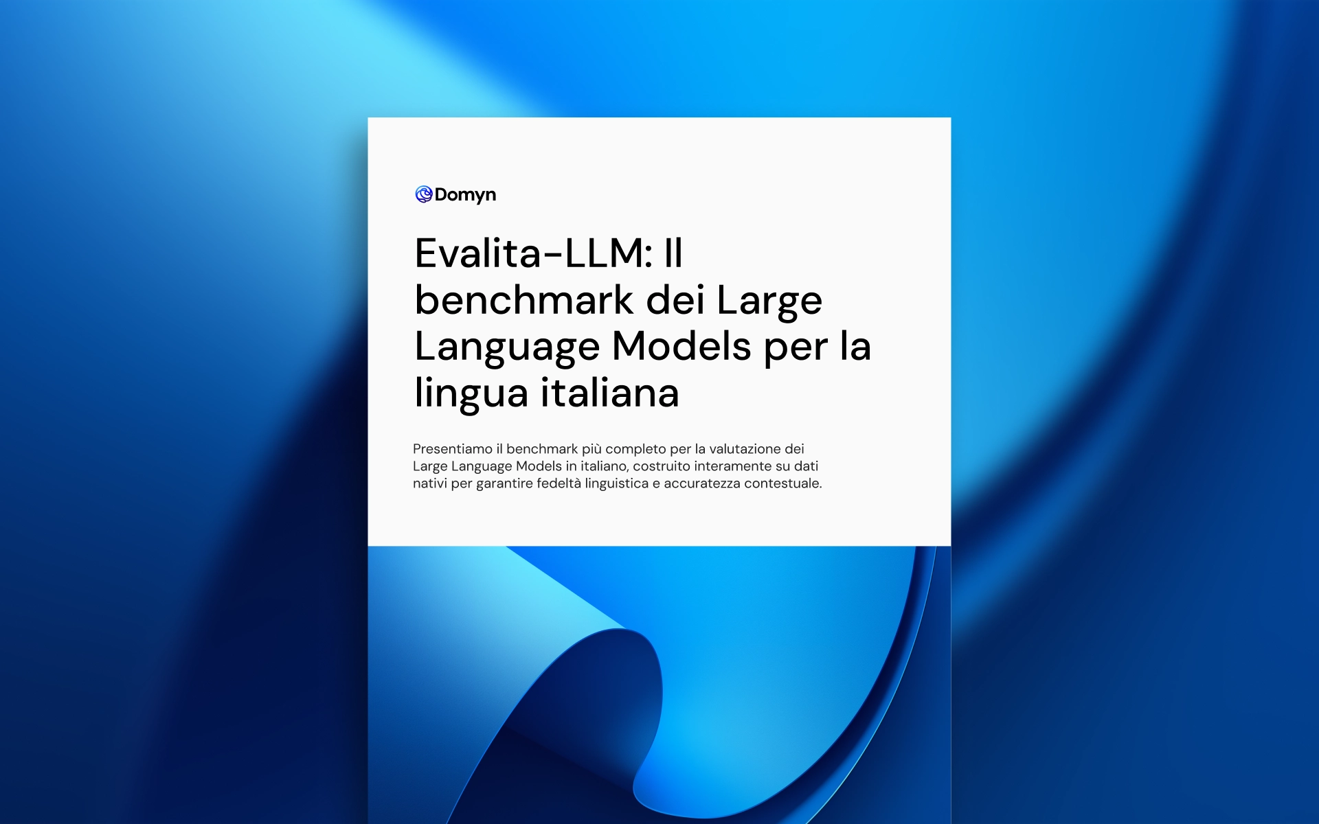 La copertina di un libro con una forma geometrica sfocata sullo sfondo