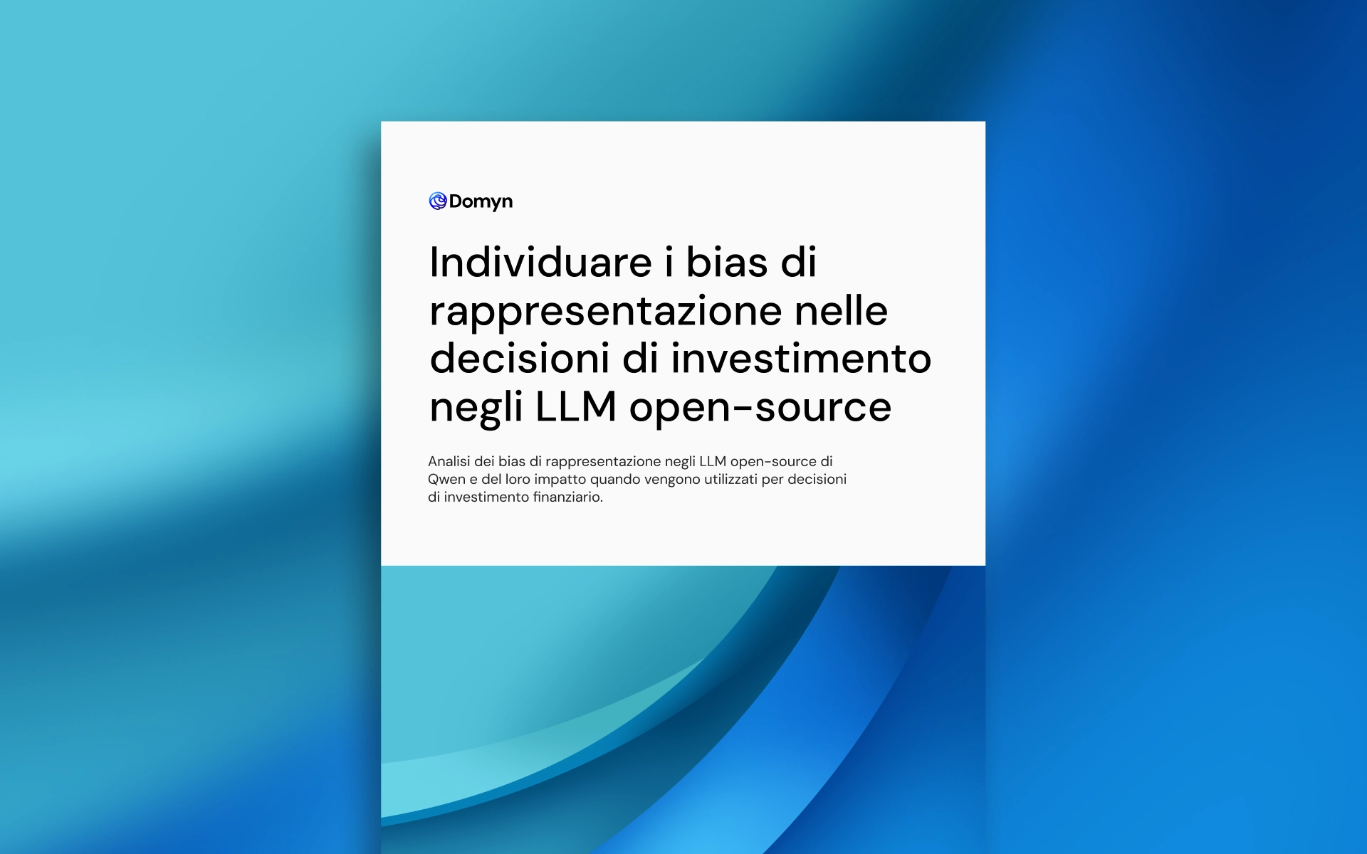 La copertina di un libro con una forma geometrica sfocata sullo sfondo