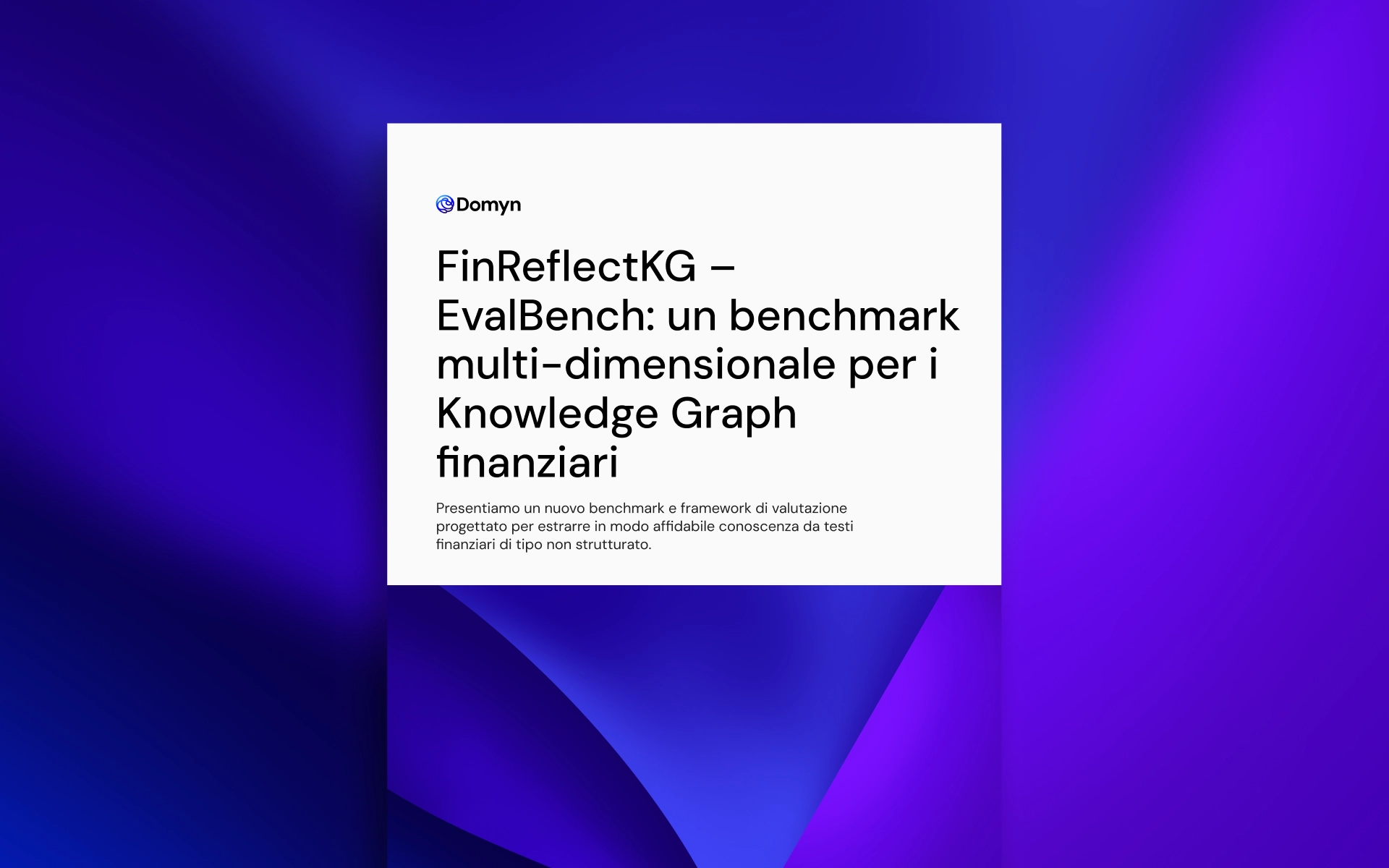 La copertina di un libro con una forma geometrica sfocata sullo sfondo