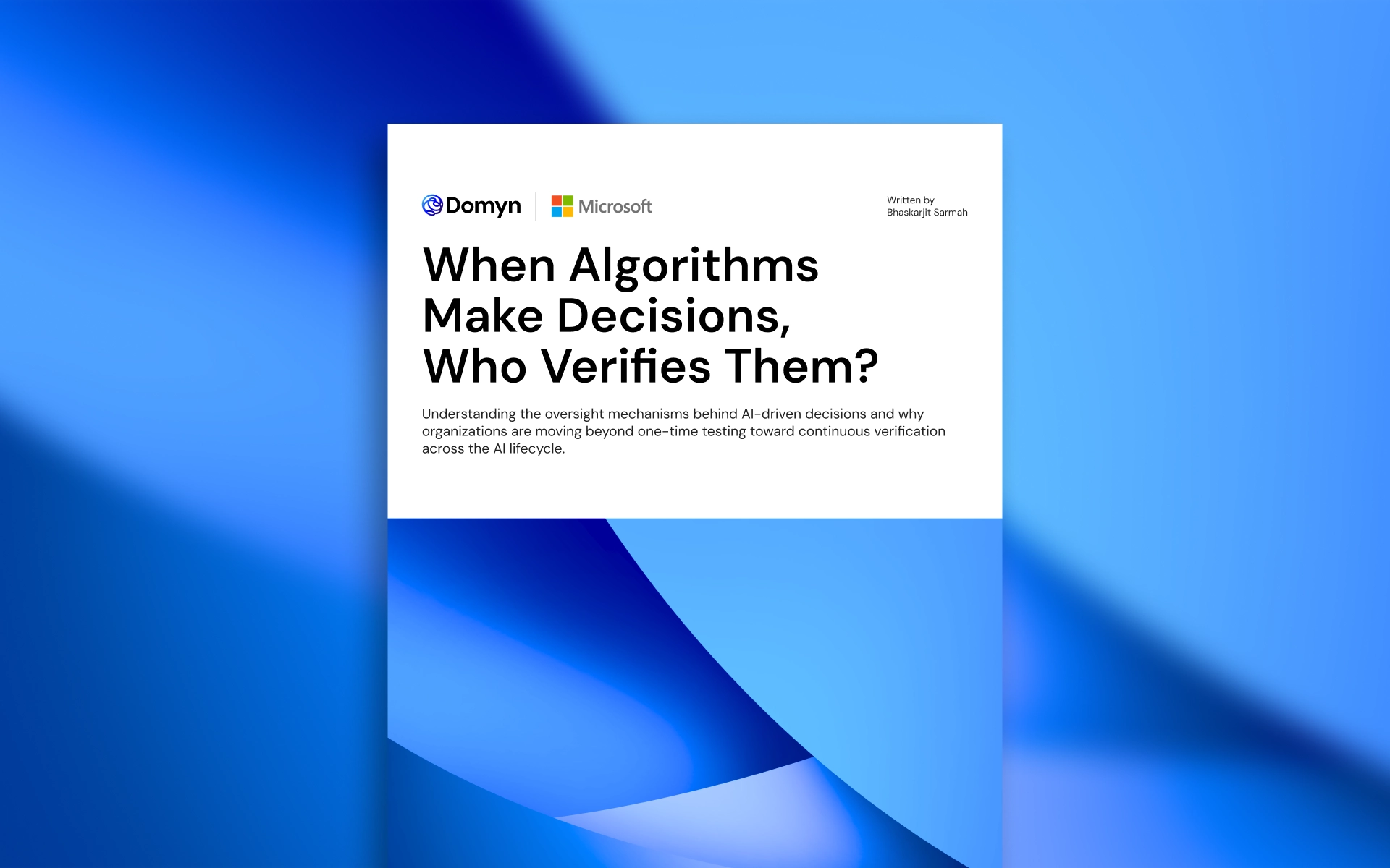 A book over an abstract blurred shape