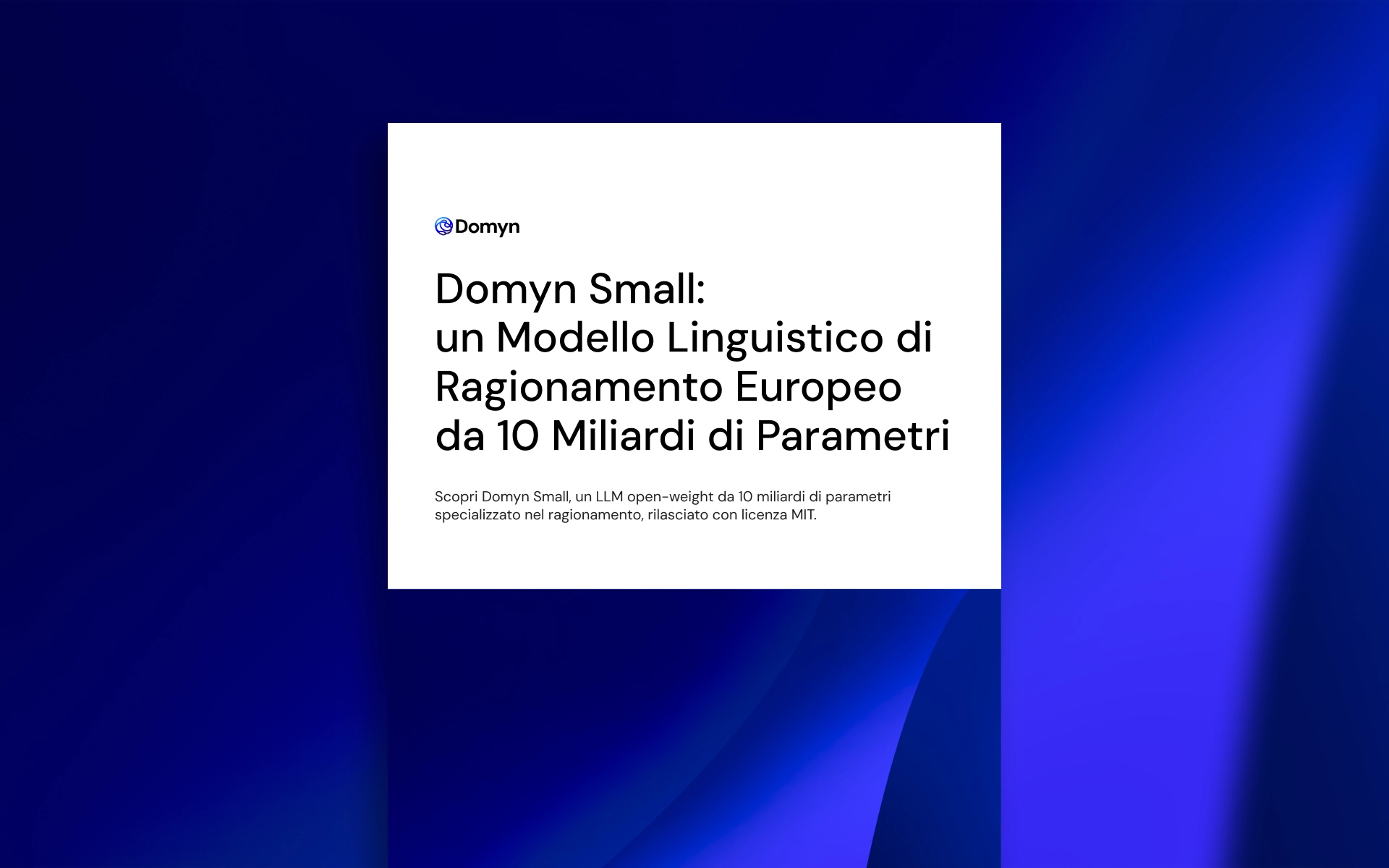 La copertina di un libro con una forma geometrica sfocata sullo sfondo