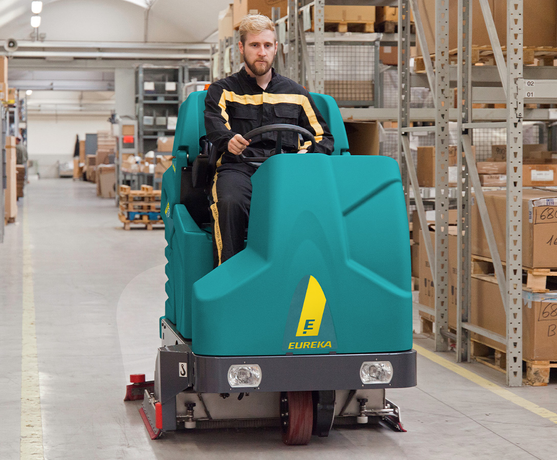 Eureka E110-R på store gulvflater