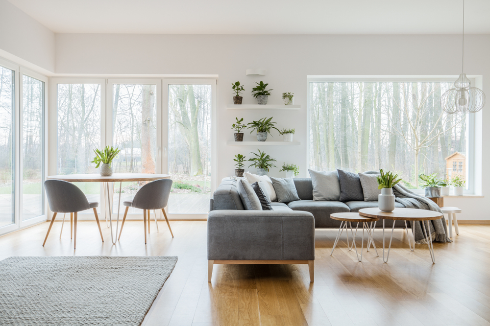 Bright and modern home overlooking nature.