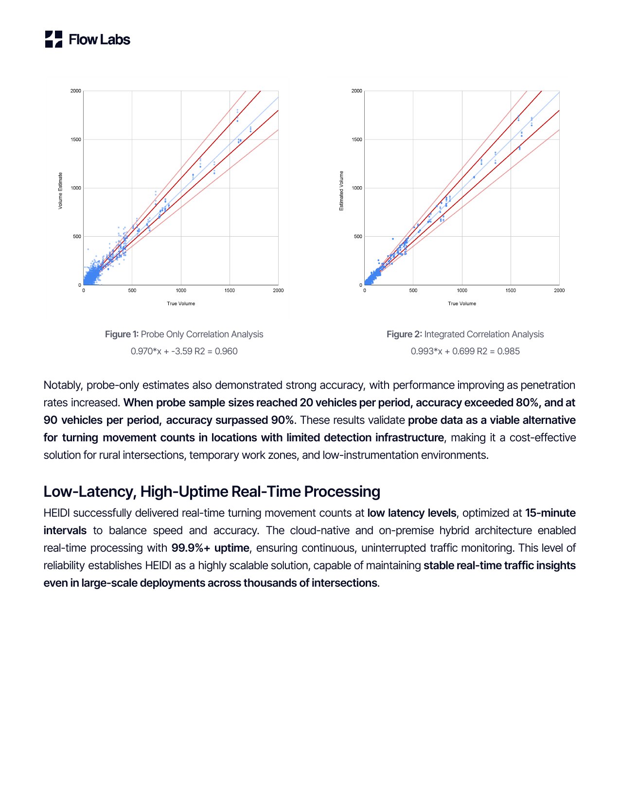 Page 6 of the FDOT District 5 case study, with interval and latency accuracy tables