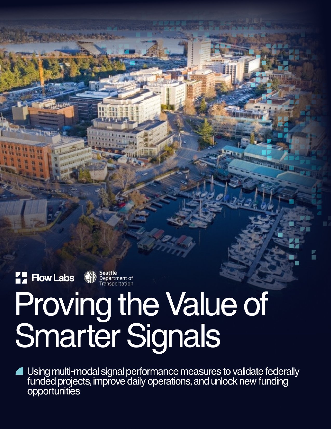 Cover of the Seattle DOT case study, Proving the Value of Smarter Signals