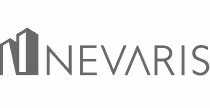 Nevaris company logo with stylized building icon.