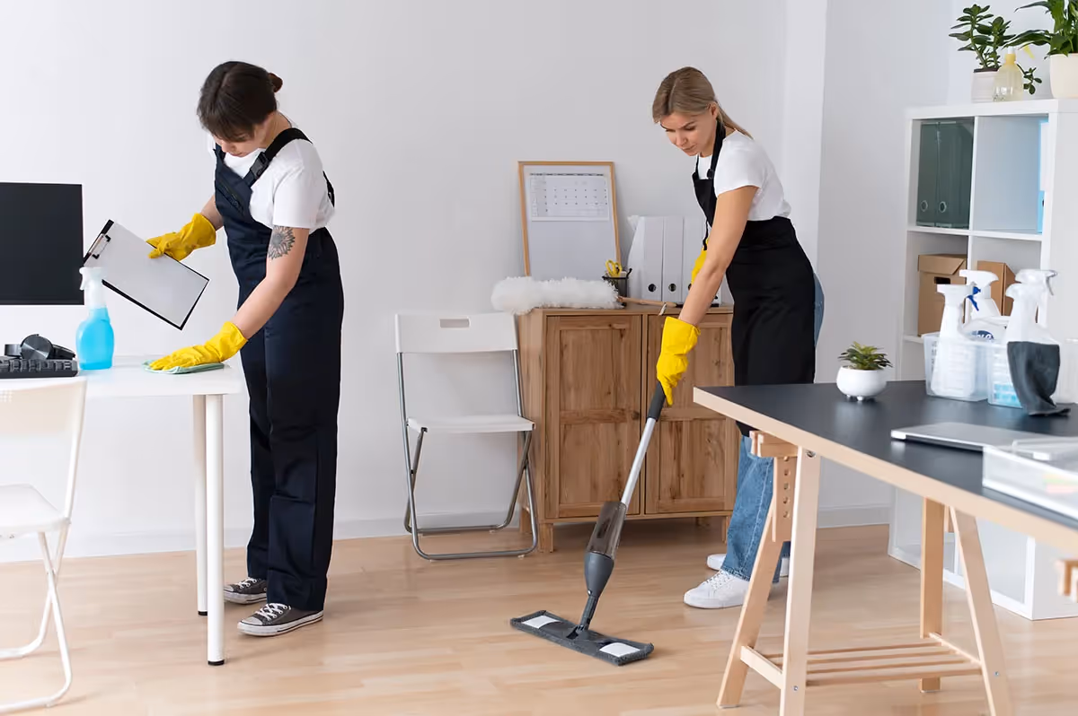 cleaning after a party