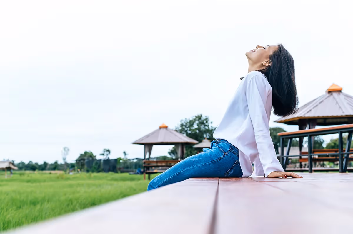 woman relaxing