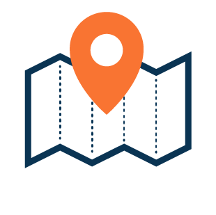 An icon with Nutmeg branding showing a spot on a map