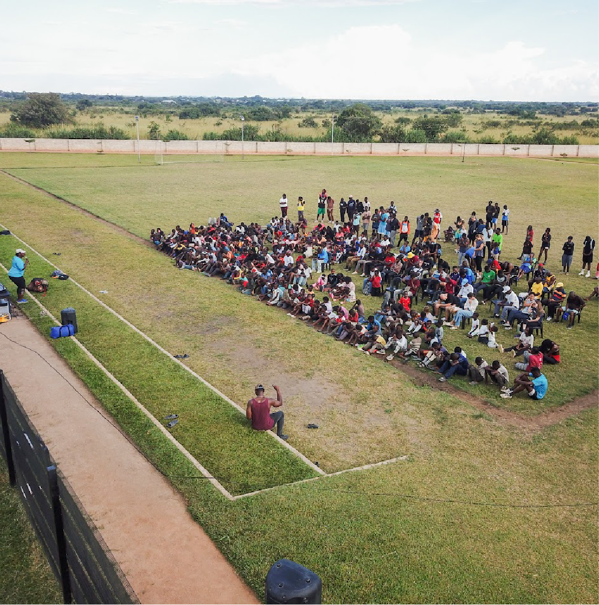 Supported players on new field