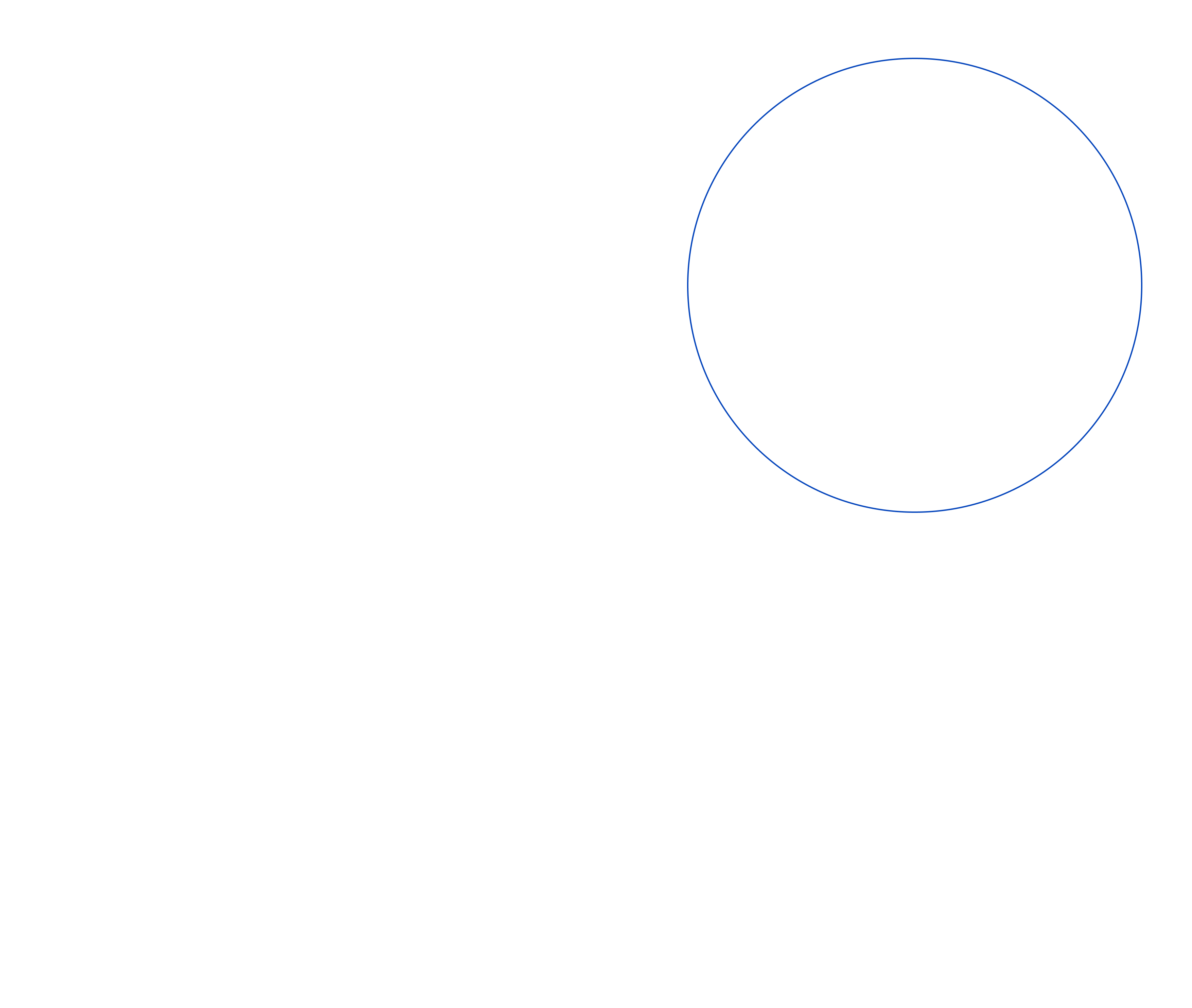 Diagram of a circle with radius endpoints and center labeled, showing radius length and a chord.