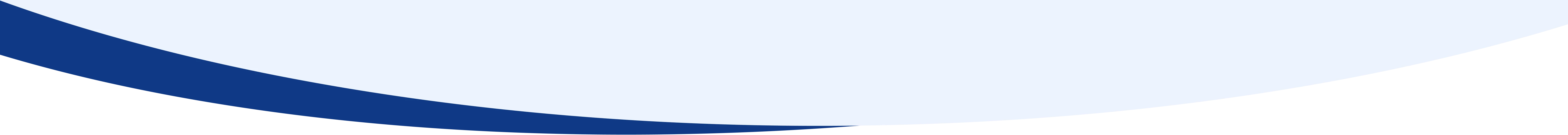 Curved graphic with dark blue and light blue color bands on a black background.