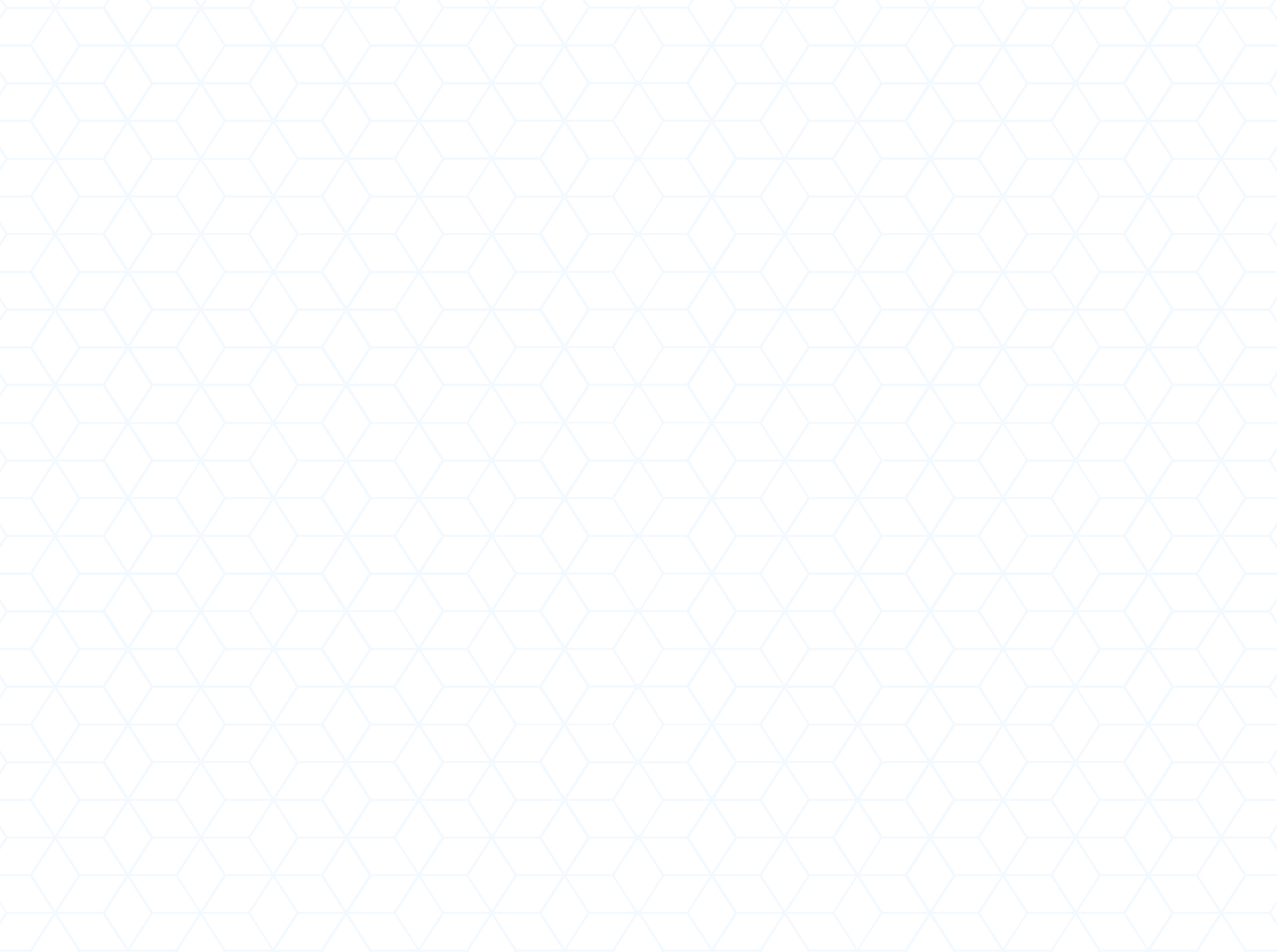 Blue geometric hexagonal pattern forming an optical illusion on a black background.