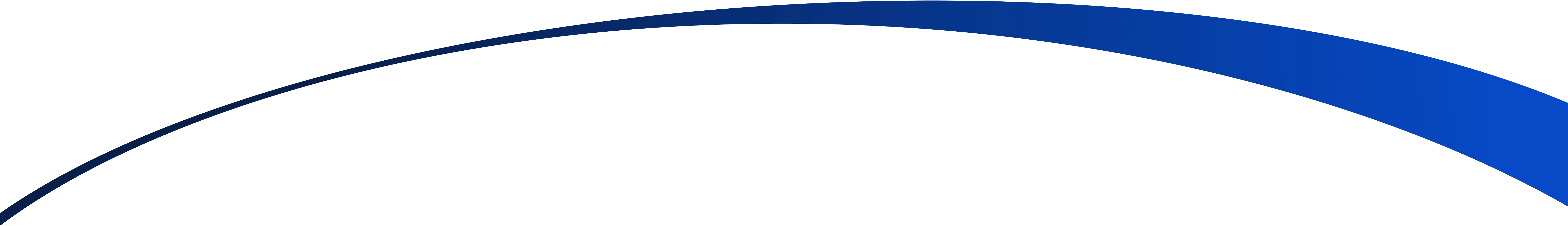 Blue and white abstract wave shape with gradient blue curve at the top