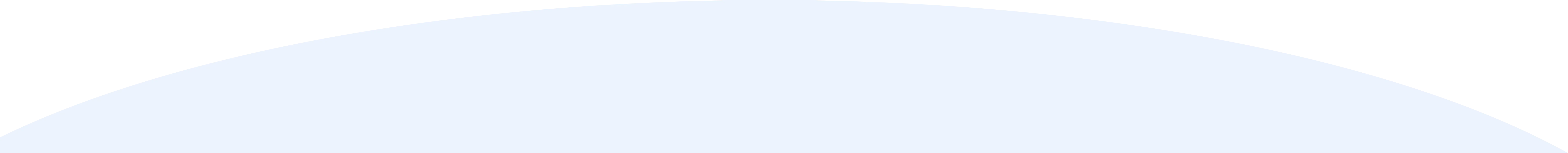 Blue semicircle shape on white background with smooth curved edges.