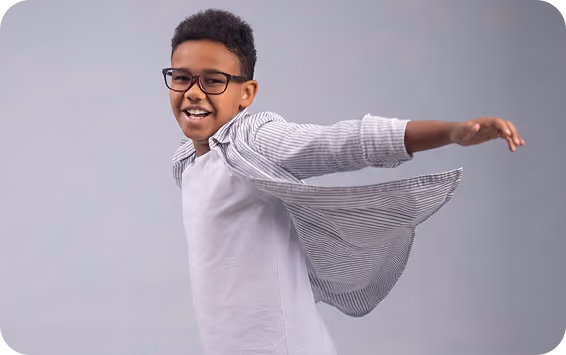 Kid showcasing his skills.