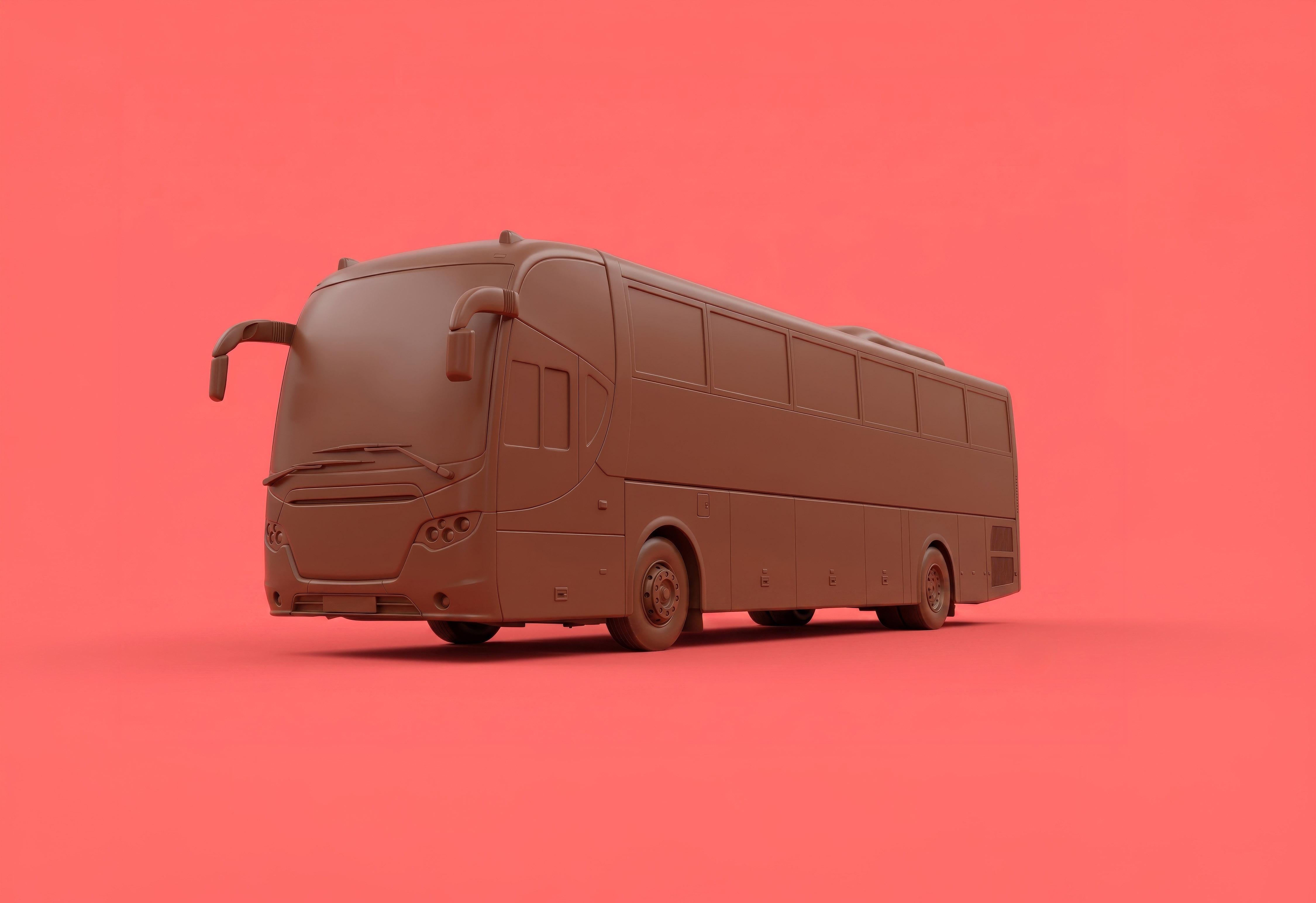 A Chocolate Travel Bus