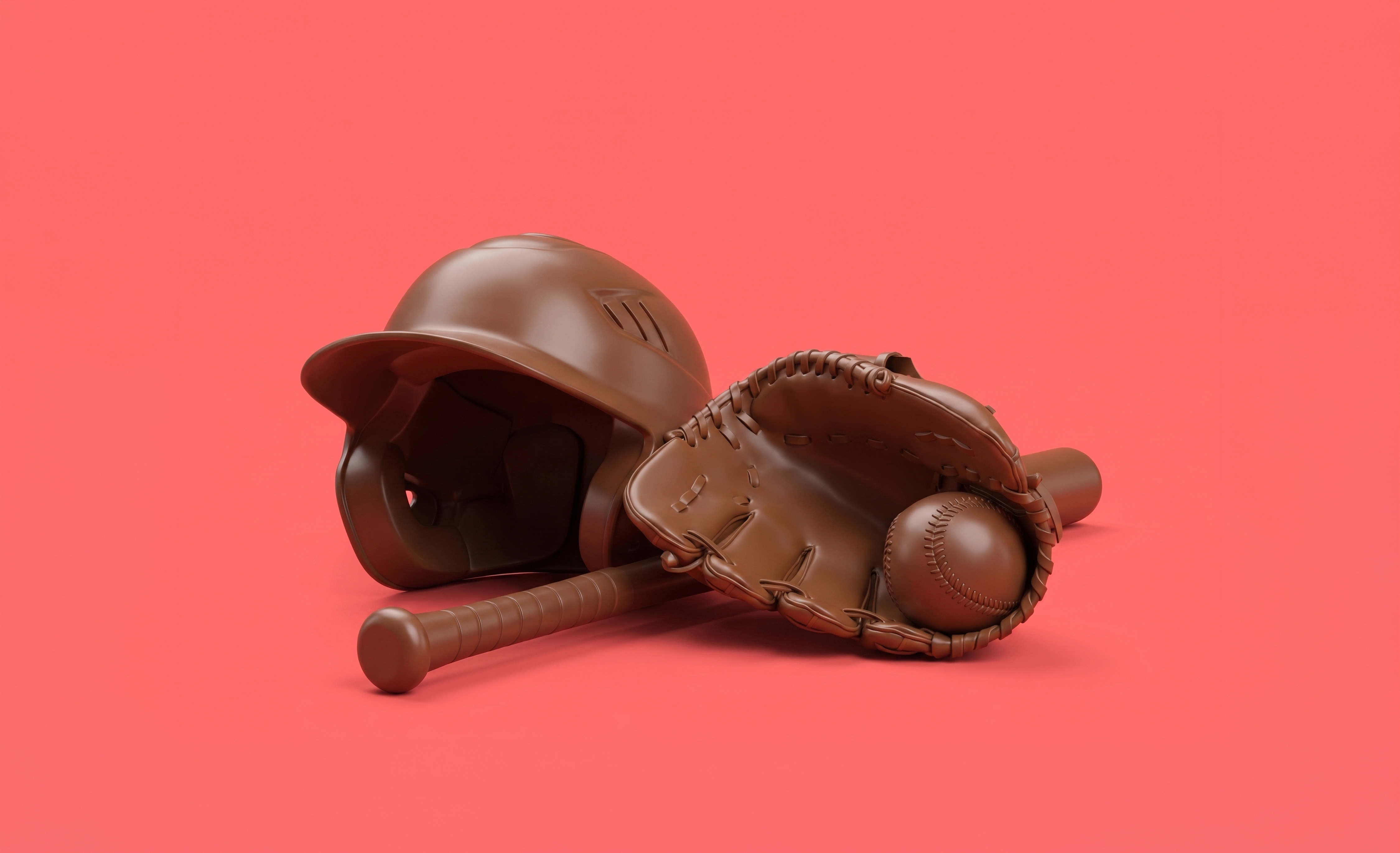 Chocolate Baseball Equipment