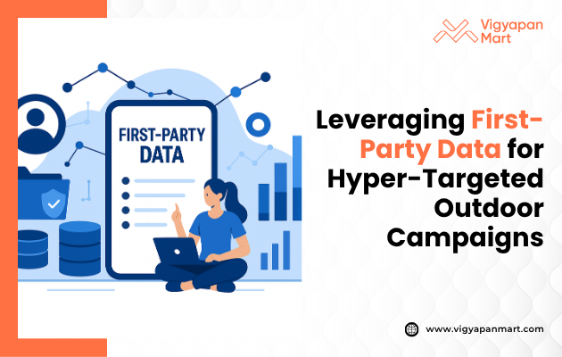 Digital Out-of-Home (DOOH) advertising campaign in 2025 utilizing first-party data to deliver hyper-targeted content, featuring personalized messaging and dynamic creatives tailored to specific audience segments.