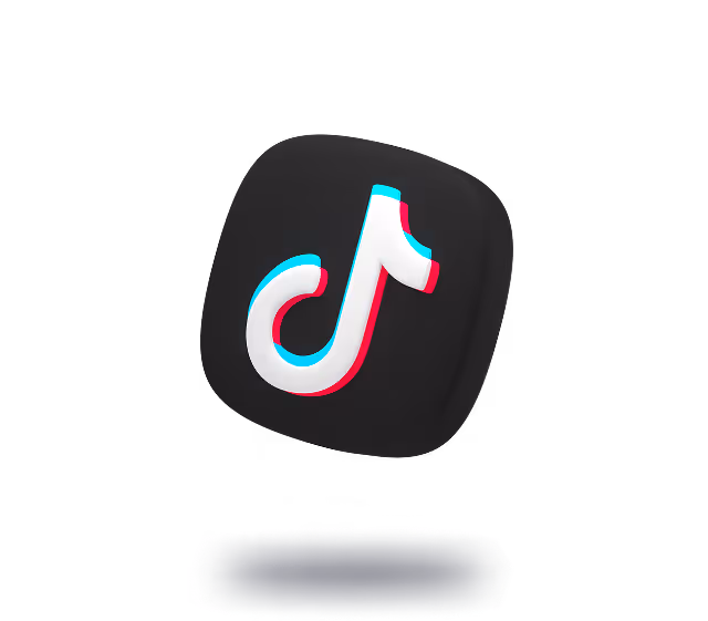 3D TikTok icon