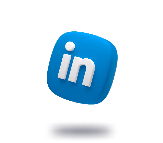 3D Linkedin icon