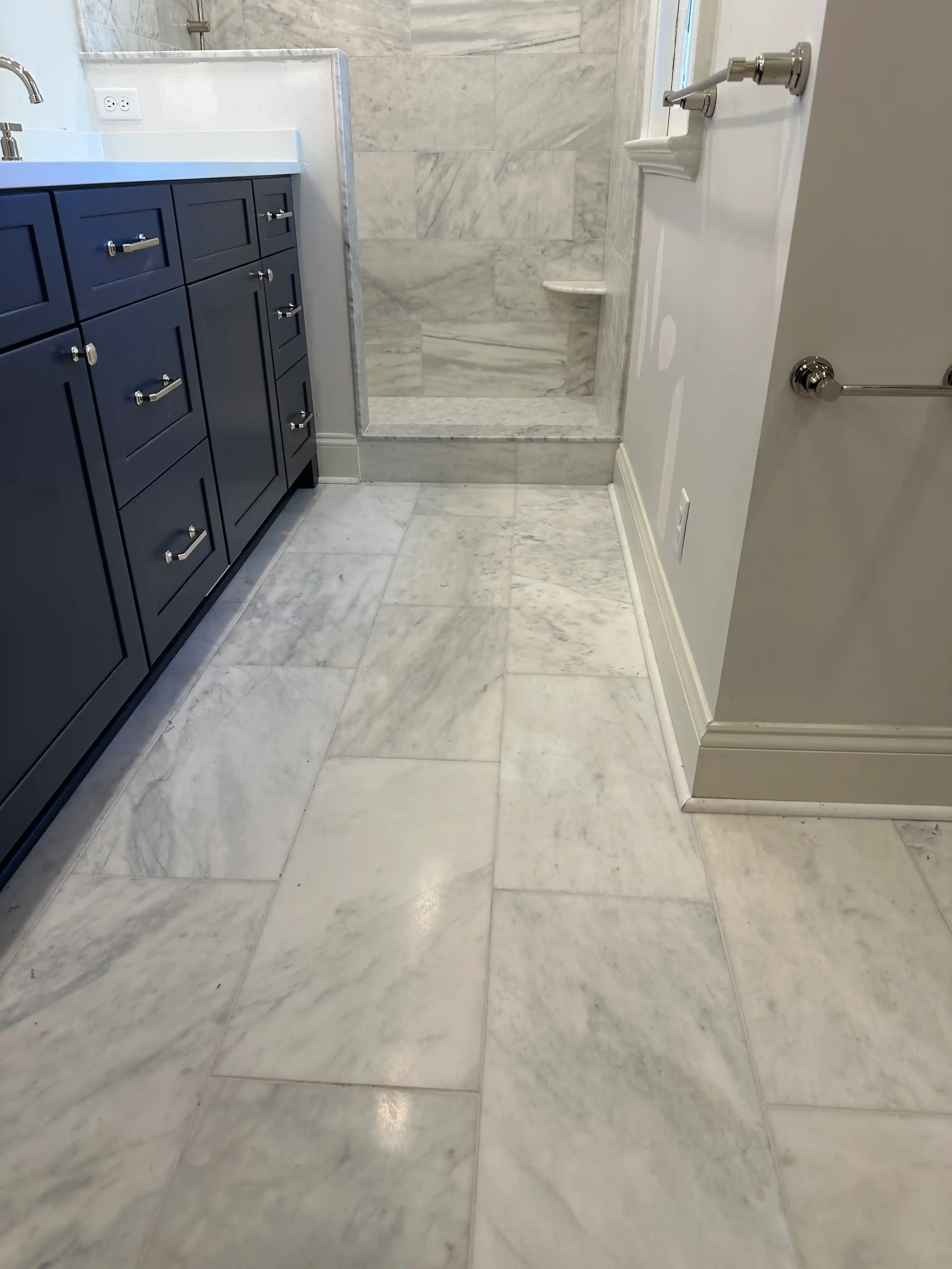 bathroom tub remodel in progress in richmond va