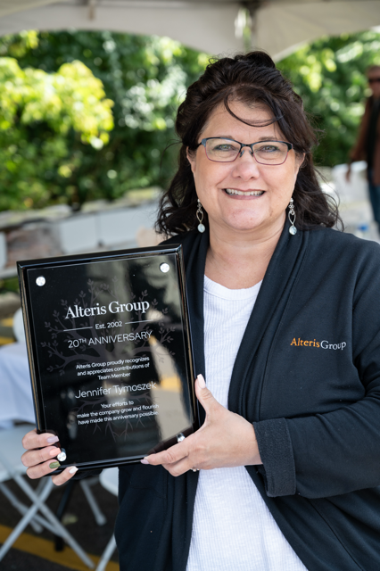 Staff celebrating milestone