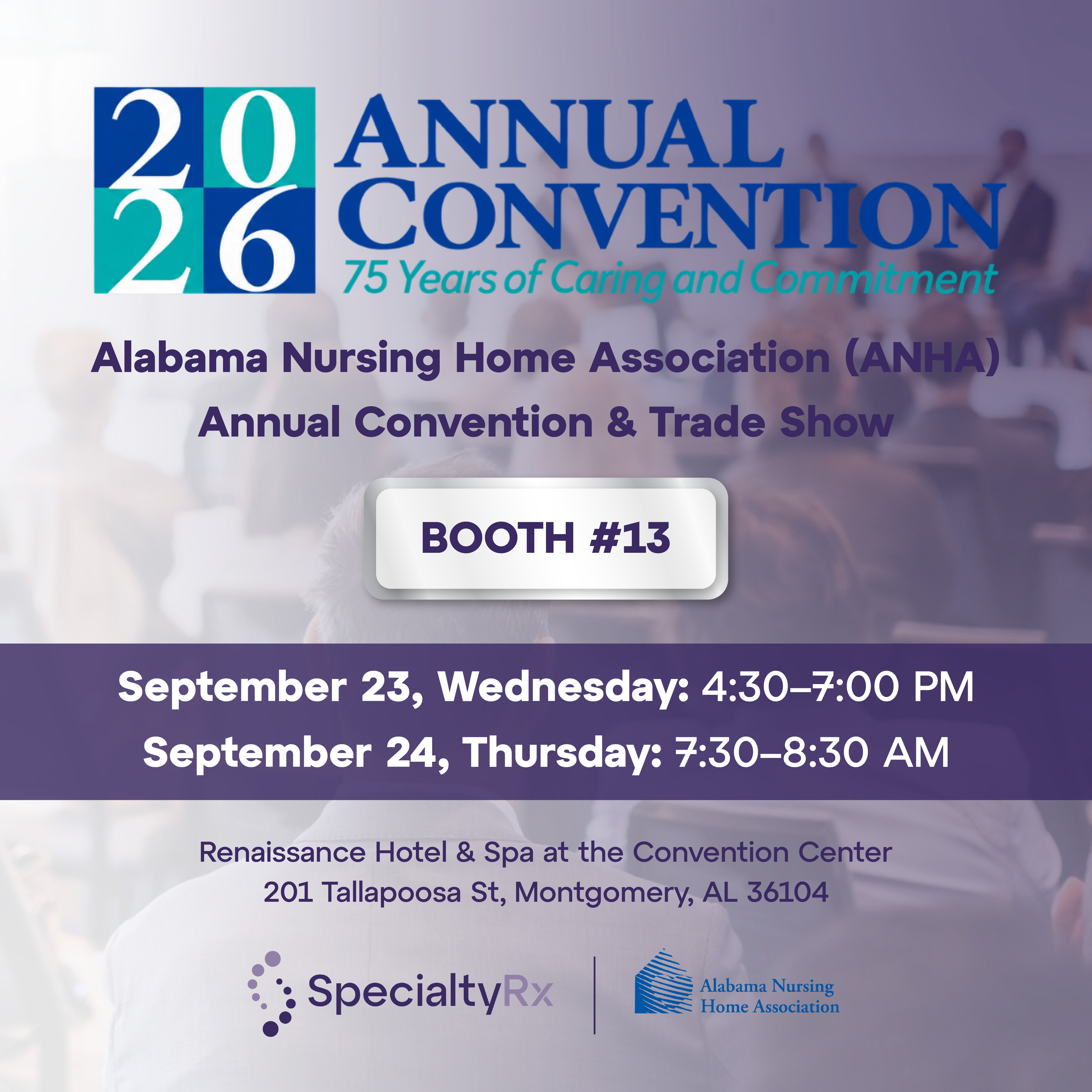Alabama Nursing Home Association (ANHA) Annual Convention & Trade Show