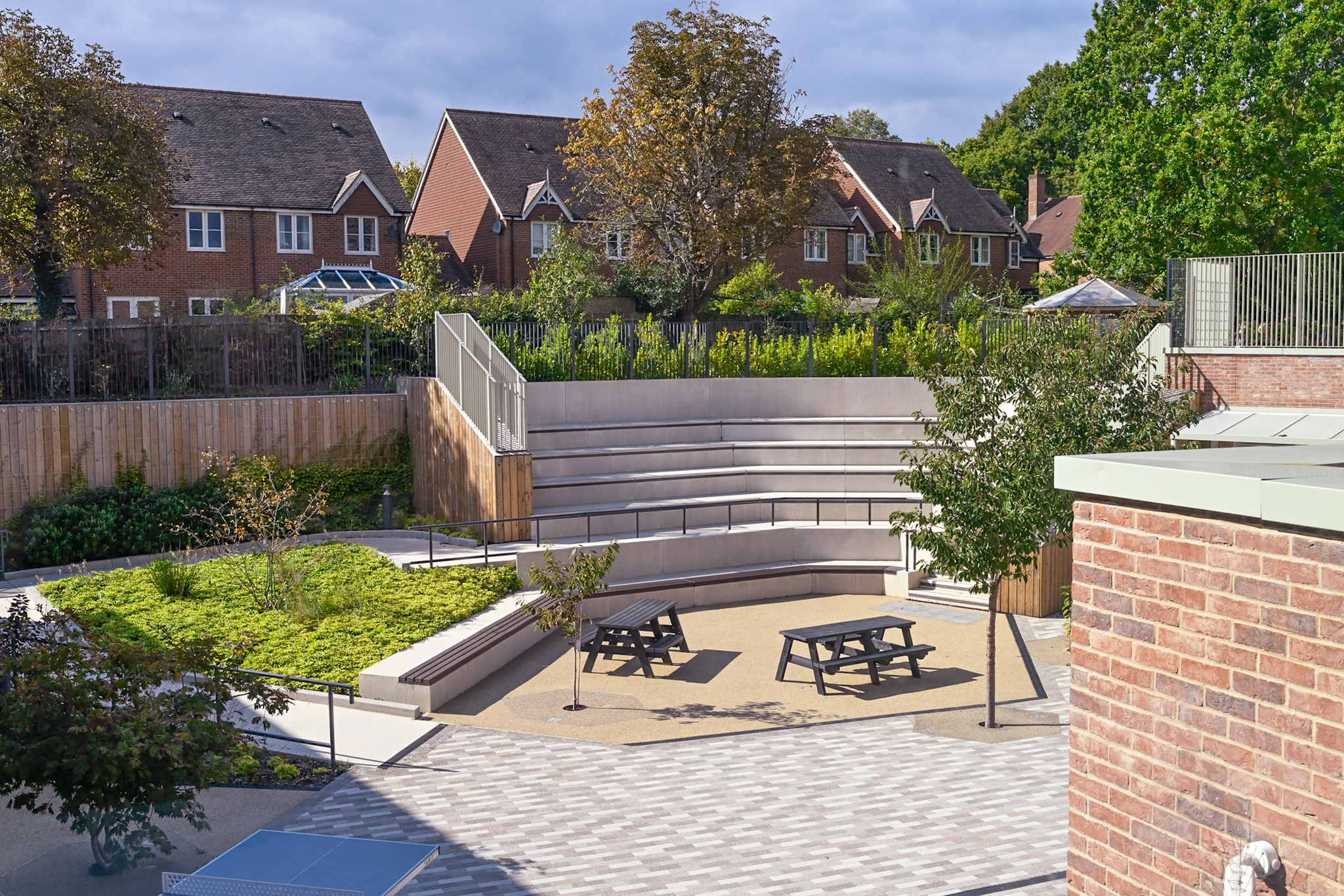 The new Courtyard at Woodlands Meed College