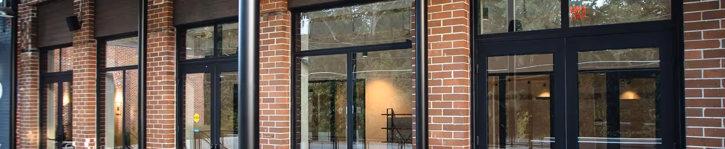 A modern storefront equipped with the finest glass.