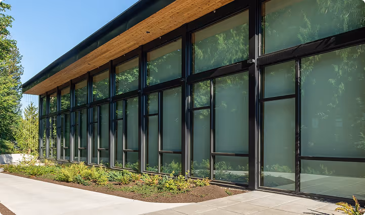 Interior glass installation