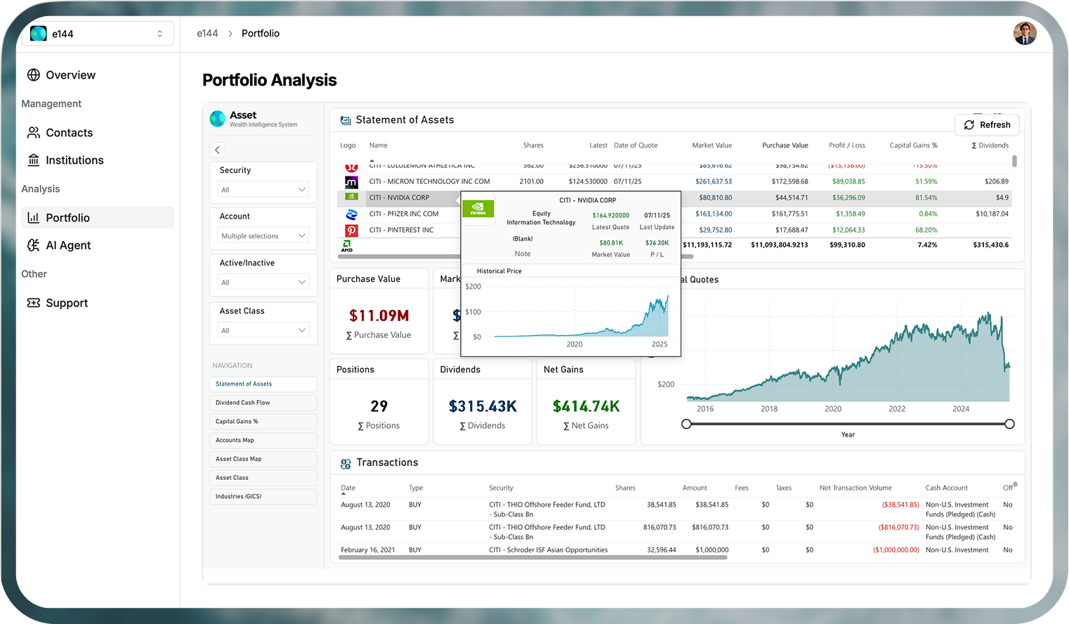 Fintech tempalte app preview