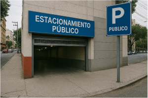 Imagen de un estacionamiento público