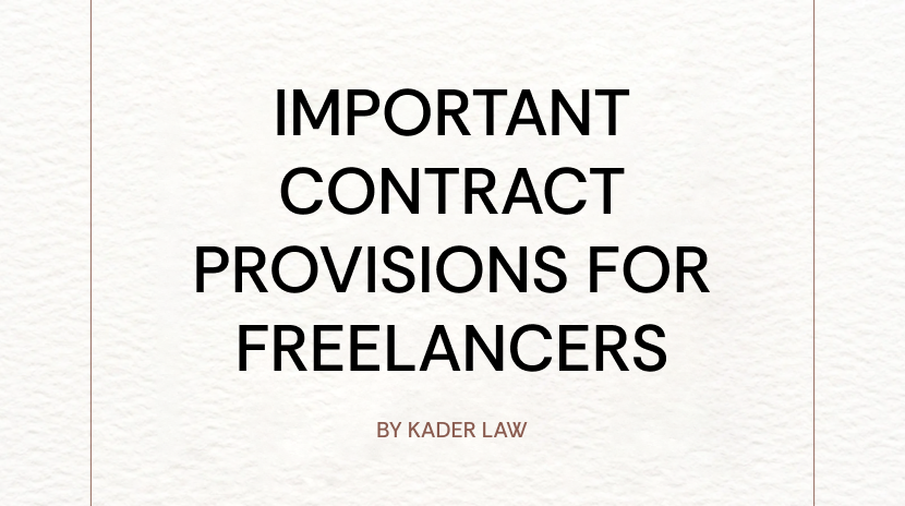 Important Contract Provisions for Freelancers
