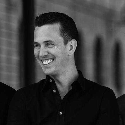 Black and white portrait of Soundation's founder Adam Hasslert.