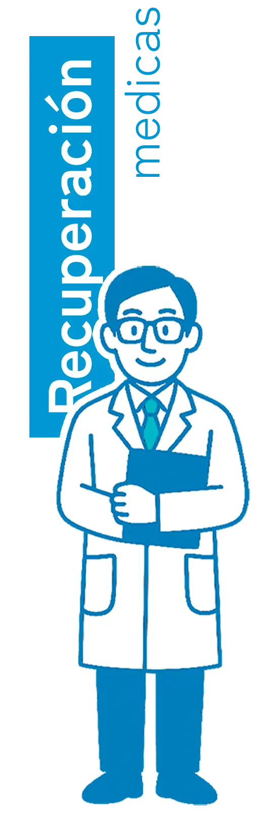 Ilustración de doctor para clientes de RUMU