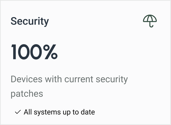 Security Dashboard Card